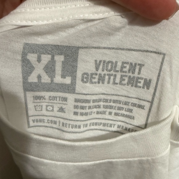 Violent Gentlemen white t shirt - new with tags - Picture 5 of 5